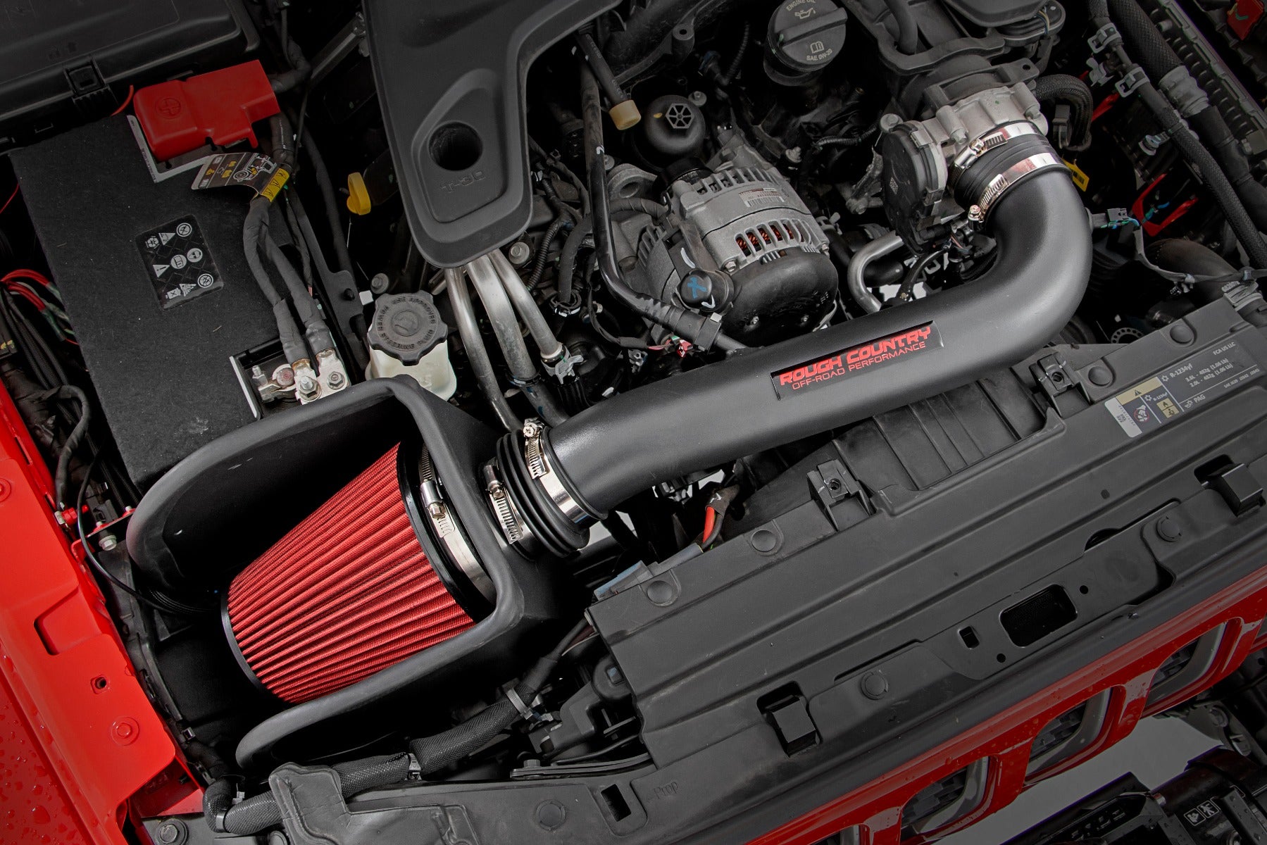 Rough Country | Air Intake Systems | Jeep Cold Air Intake w/ Pre-Filter 18-20 Wrangler JL/ 20-Up Gladiator Rough Country | 10479PF