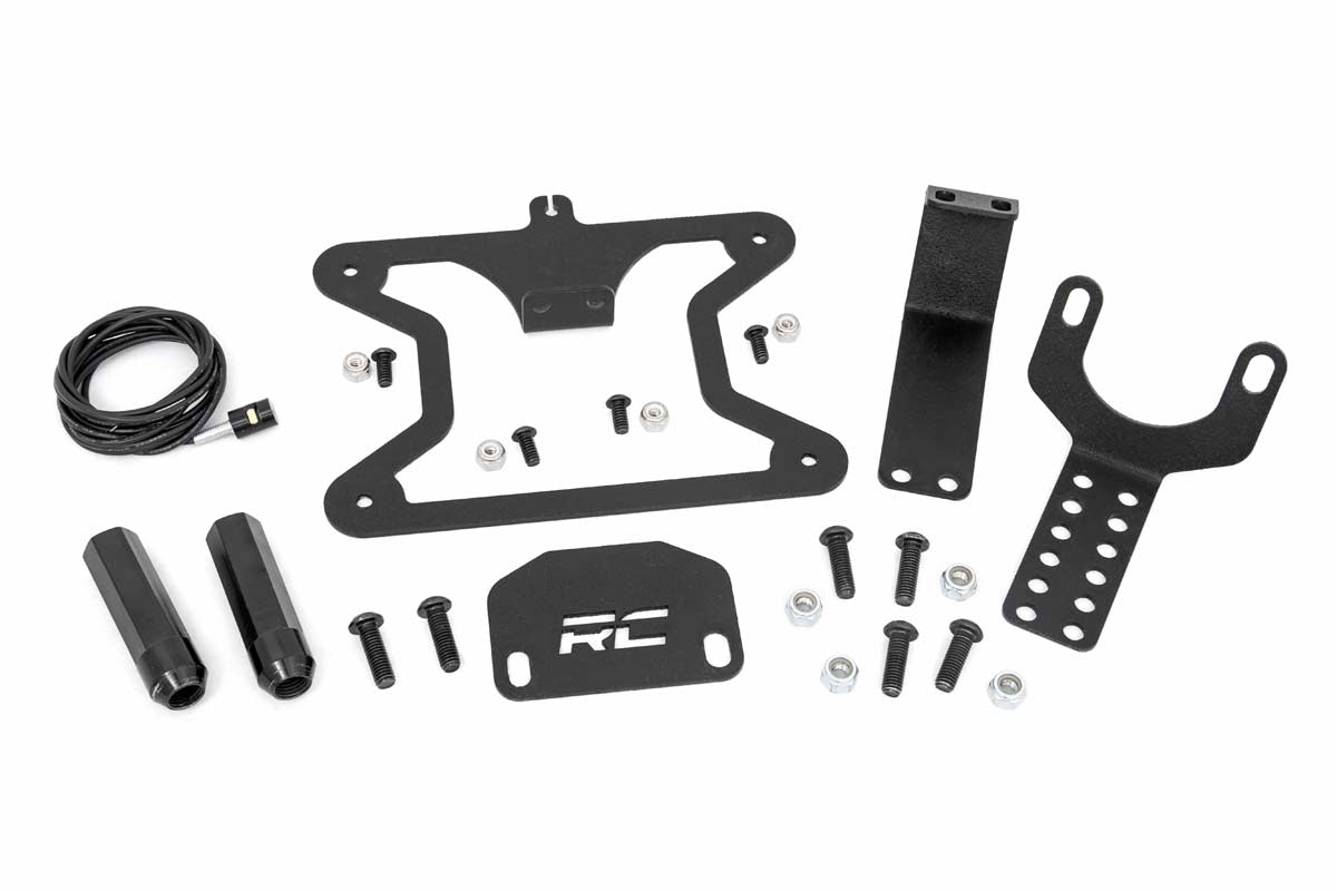 Rough Country | License Plate Bracket | Jeep License Plate Adapter 07-18 Wrangler JK / JK Unlimited Rough Country | 10541