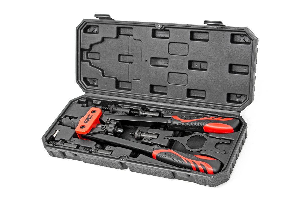 Rough Country | Nutsert Tool Kit | Nutsert Tool Kit 10 Piece System w/Quick-Change Mandrel Set Rough Country | 10583