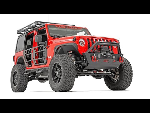 Rough Country | Tube Doors | Rear Tubular Doors 20-22 Jeep Gladiator JT/18-22 Wrangler JL Rough Country | 10618