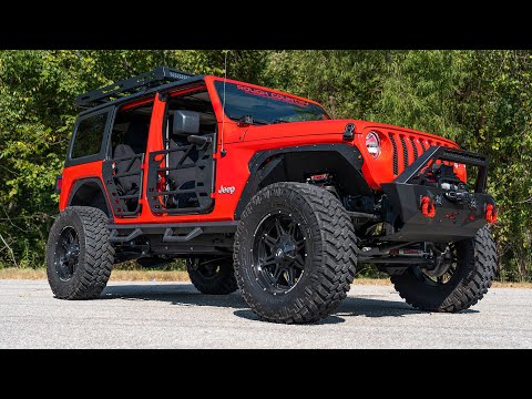 Rough Country | Tube Doors | Rear Tubular Doors 20-22 Jeep Gladiator JT/18-22 Wrangler JL Rough Country | 10618