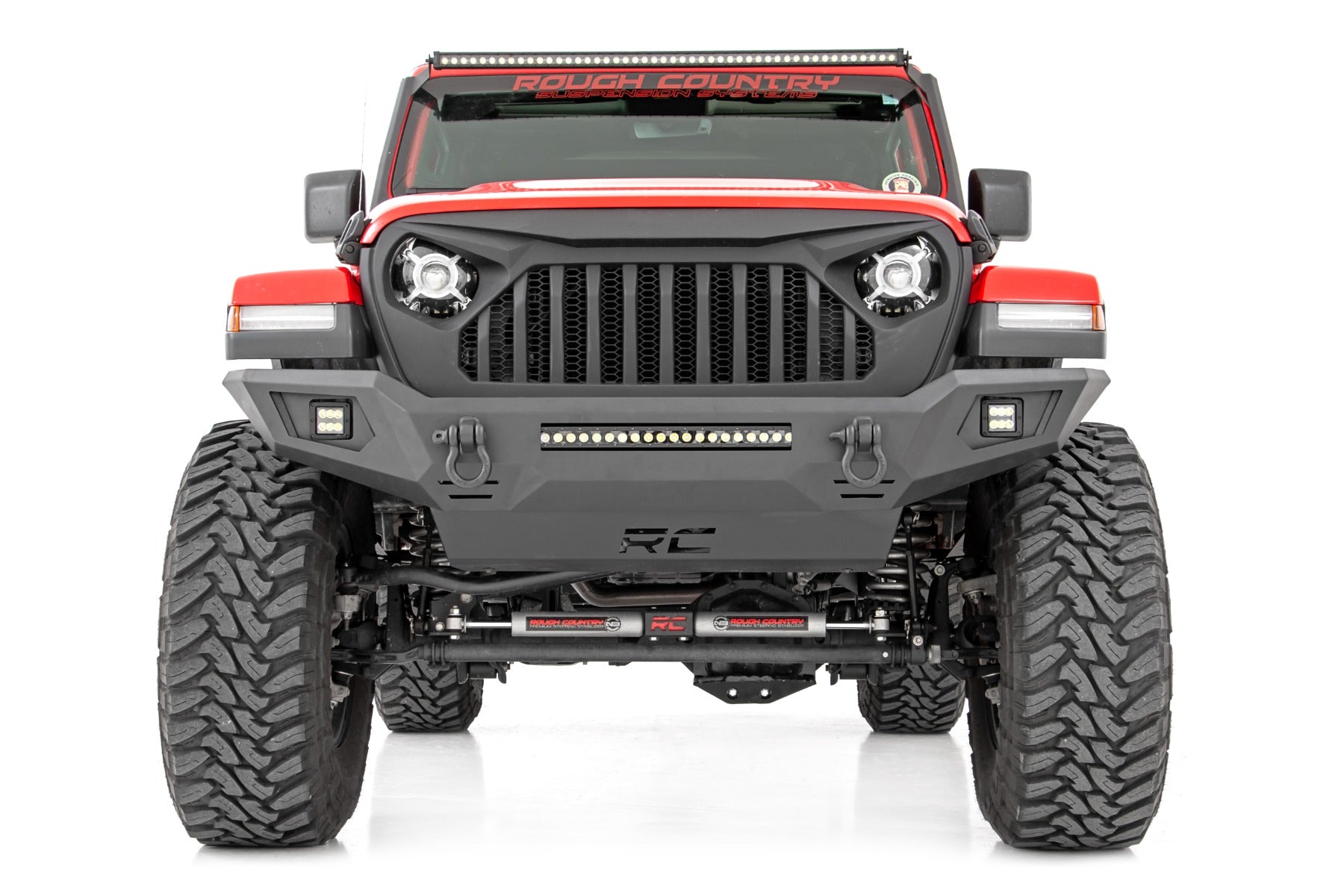 Rough Country | Front Bumpers | Front Bumper Skid Plate 20-Up Jeep Gladiator JT/18-22 Wrangler JL Rough Country | 10635