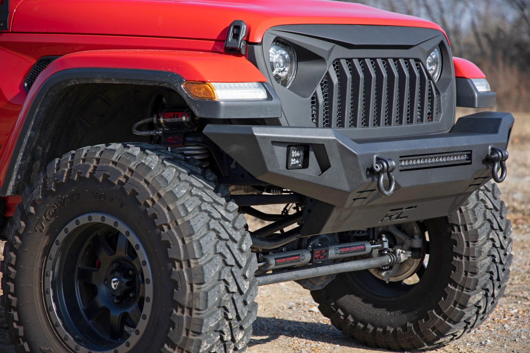 Rough Country | Front Bumpers | Front Bumper Skid Plate 20-Up Jeep Gladiator JT/18-22 Wrangler JL Rough Country | 10635
