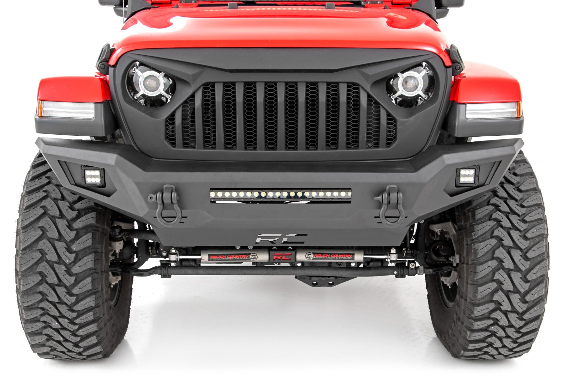 Rough Country | Front Bumpers | Front Bumper Skid Plate 20-Up Jeep Gladiator JT/18-22 Wrangler JL Rough Country | 10635