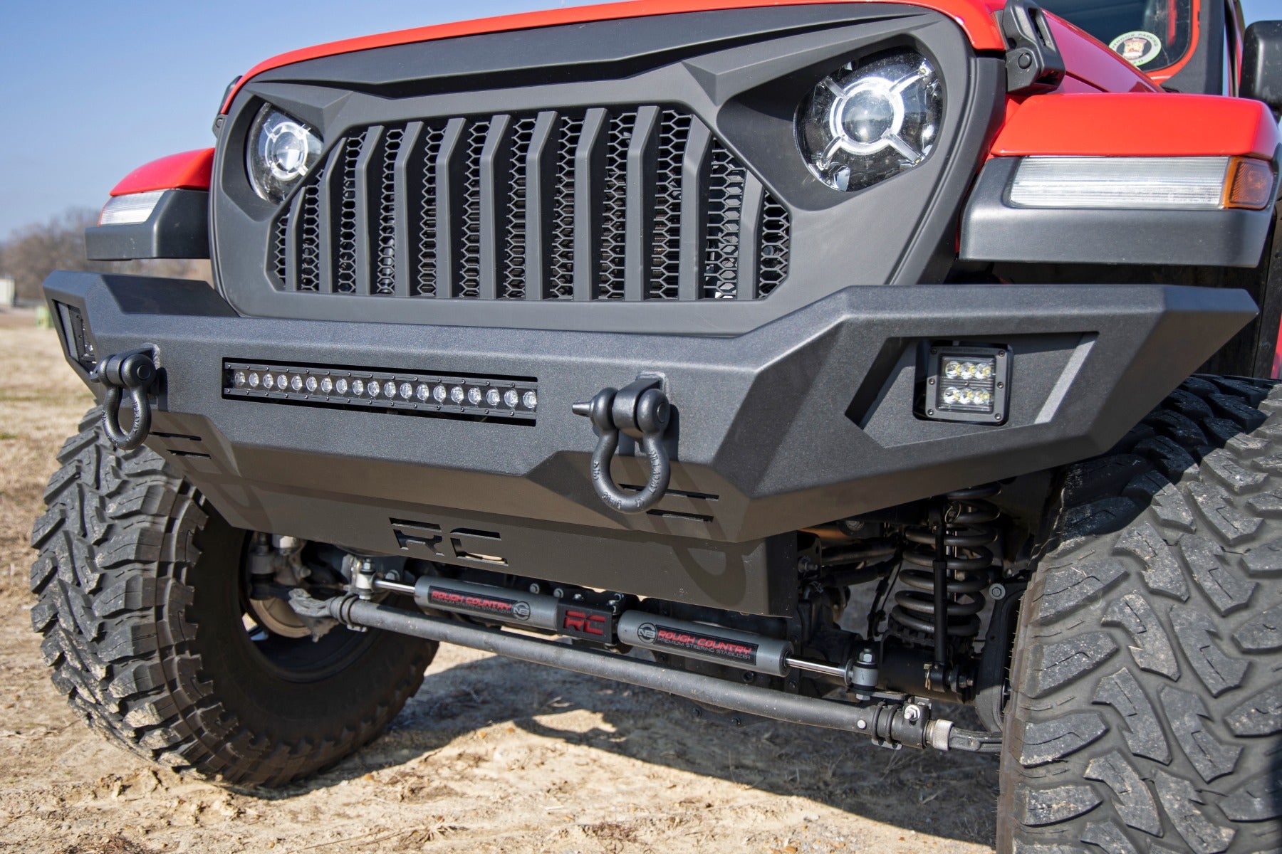 Rough Country | Front Bumpers | Front Bumper Skid Plate 20-Up Jeep Gladiator JT/18-22 Wrangler JL Rough Country | 10635