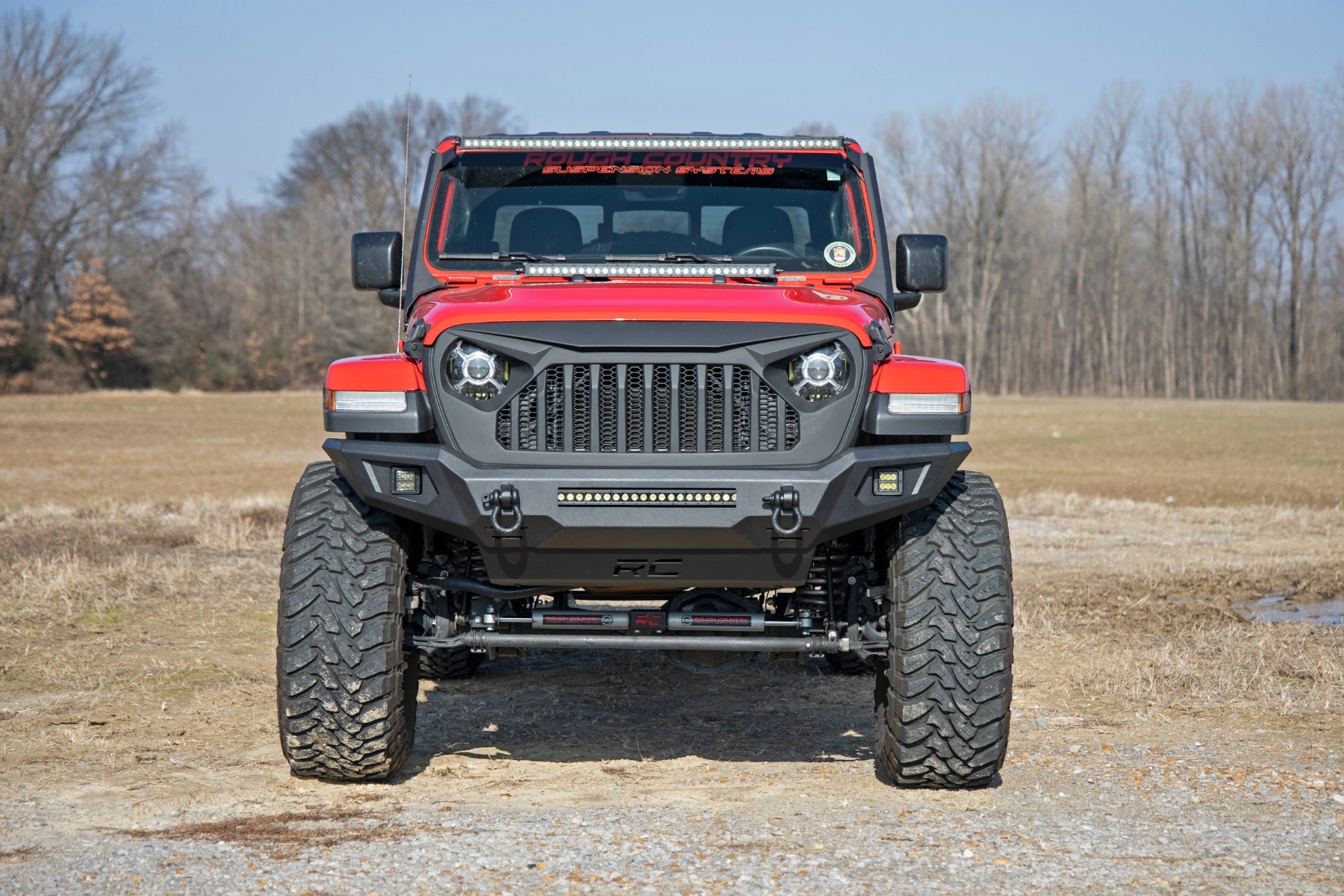 Rough Country | Front Bumpers | Front Bumper Skid Plate 20-Up Jeep Gladiator JT/18-22 Wrangler JL Rough Country | 10635