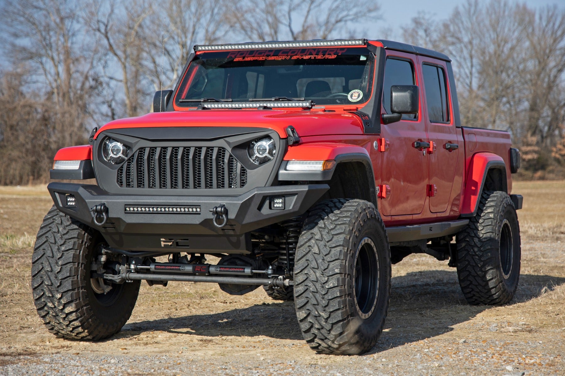 Rough Country | Front Bumpers | Front Bumper Skid Plate 20-Up Jeep Gladiator JT/18-22 Wrangler JL Rough Country | 10635