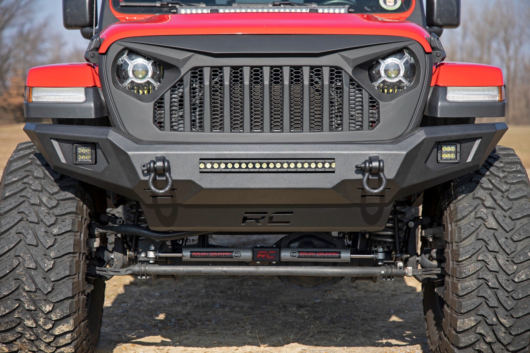 Rough Country | Front Bumpers | Front Bumper Skid Plate 20-Up Jeep Gladiator JT/18-22 Wrangler JL Rough Country | 10635