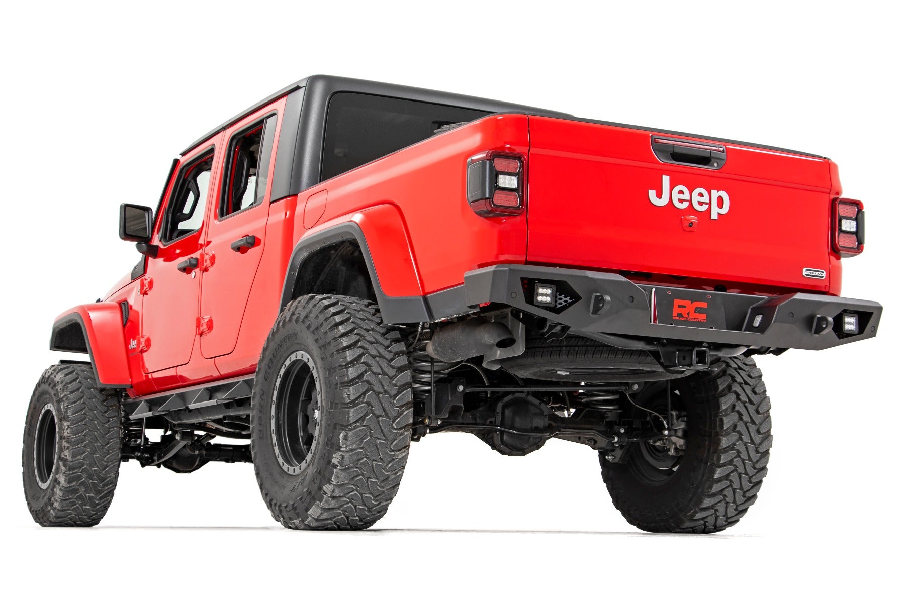 Rough Country | Rear Bumpers | Jeep Heavy-Duty Rear LED Bumper For 20- Up Gladiator Rough Country | 10646