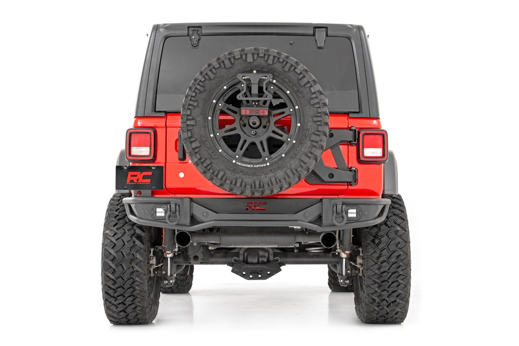 Rough Country | Rear Bumpers | Rear Bumper Tubular 18-22 Jeep Wrangler JL 4WD Rough Country | 10648