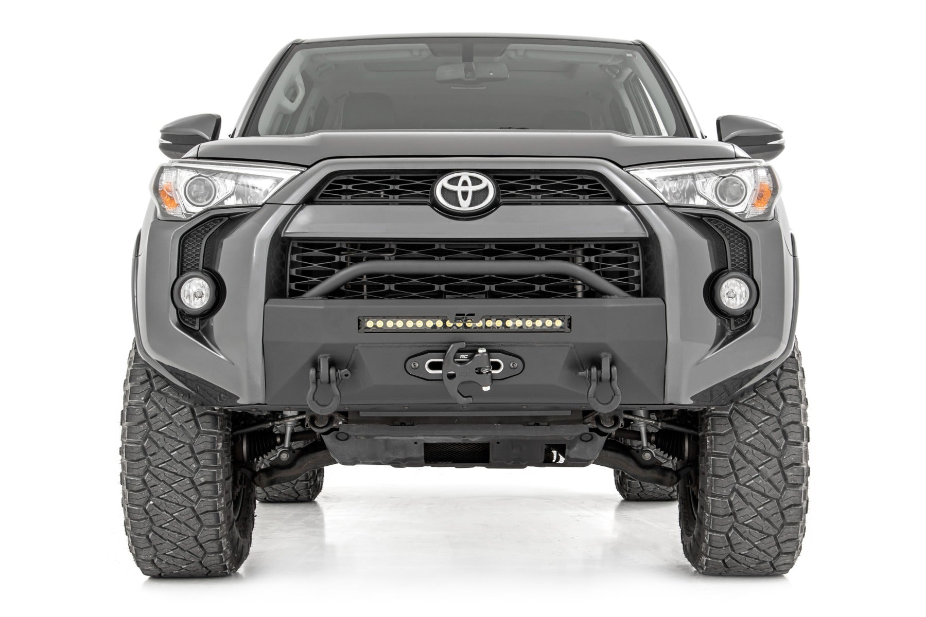 Rough Country | Front Bumpers | Front Bumper Hybrid with 20 Inch LED DRL Light Bar 14-Up Toyota 4Runner 2WD/4WD Rough Country | 10745