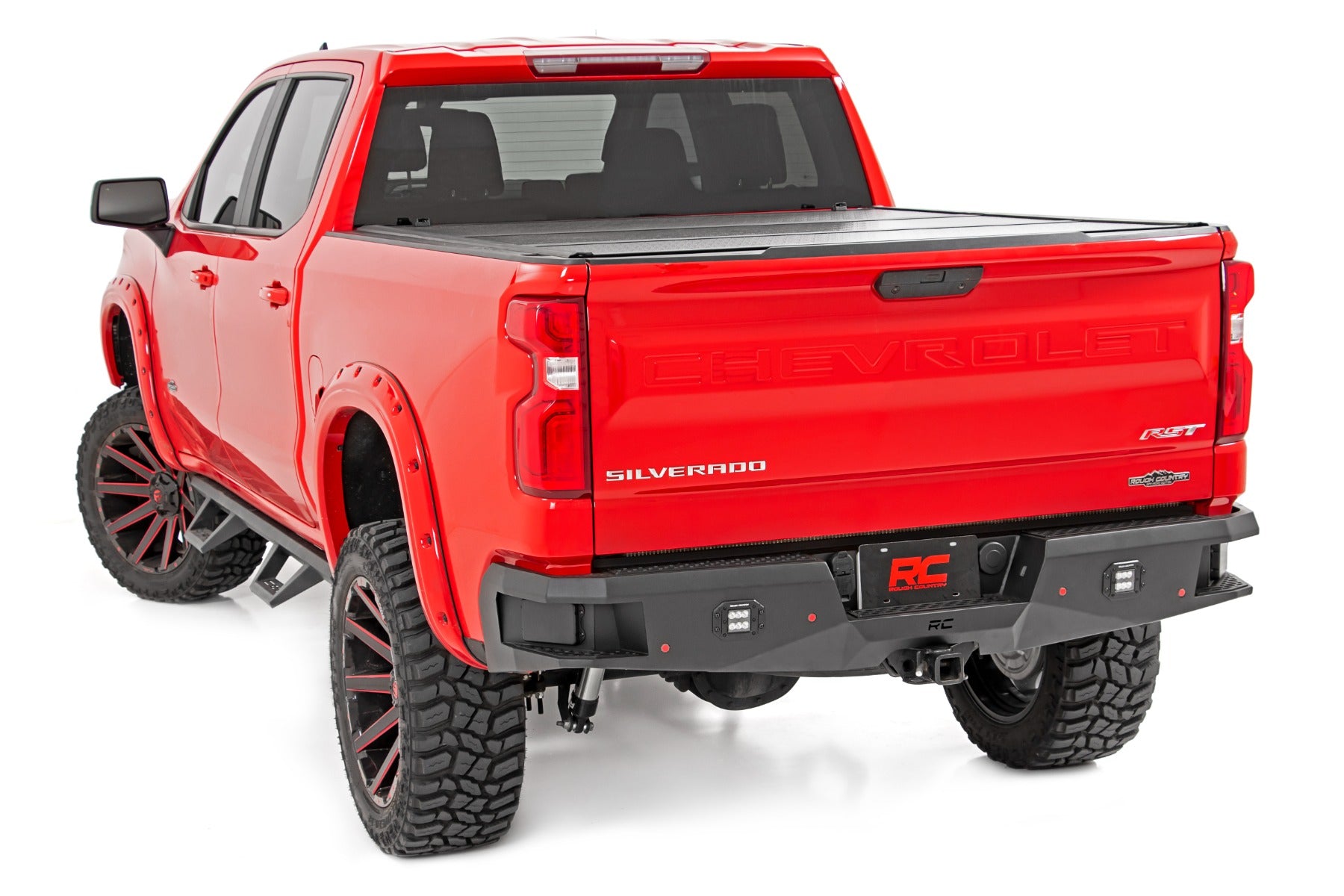 Rough Country | Rear Bumpers | Chevrolet Heavy-Duty Rear LED Bumper 19-21 Chevrolet Silverado 1500 Rough Country | 10758