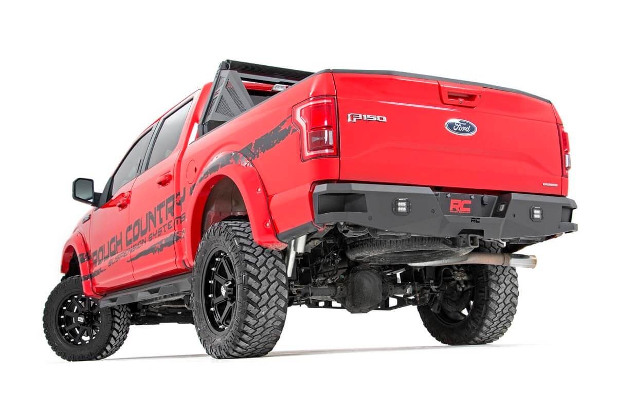Rough Country | Rear Bumpers | Ford Heavy-Duty Rear LED Bumper 15-20 F-150 Rough Country | 10771