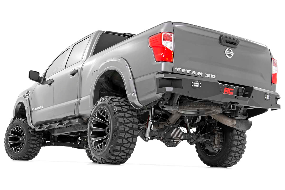 Rough Country | Rear Bumpers | Nissan Heavy-Duty Rear LED Bumper 16-20 Titan XD Rough Country | 10781