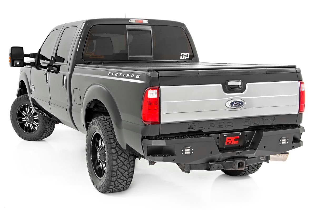 Rough Country | Rear Bumpers | Ford F-250/F-350 Heavy-Duty Rear LED Bumper For 99-16 F-250/F-350 4WD Rough Country | 10784