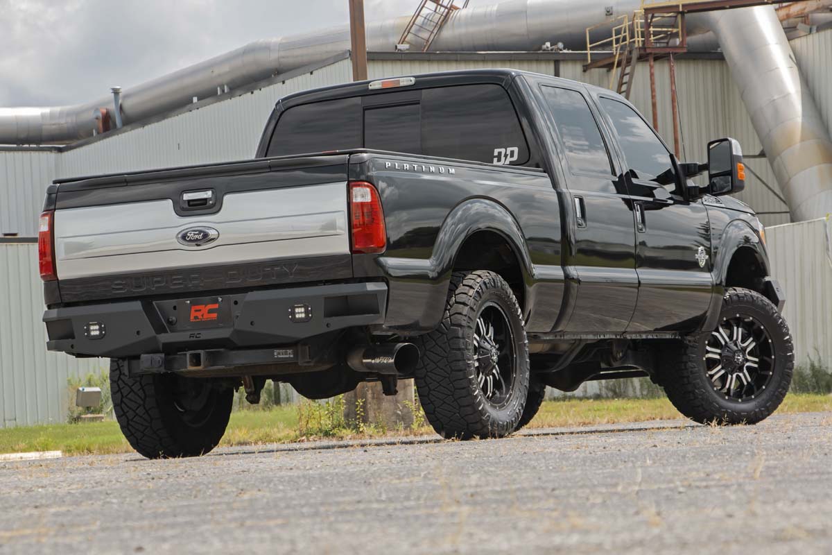 Rough Country | Rear Bumpers | Ford F-250/F-350 Heavy-Duty Rear LED Bumper For 99-16 F-250/F-350 4WD Rough Country | 10784