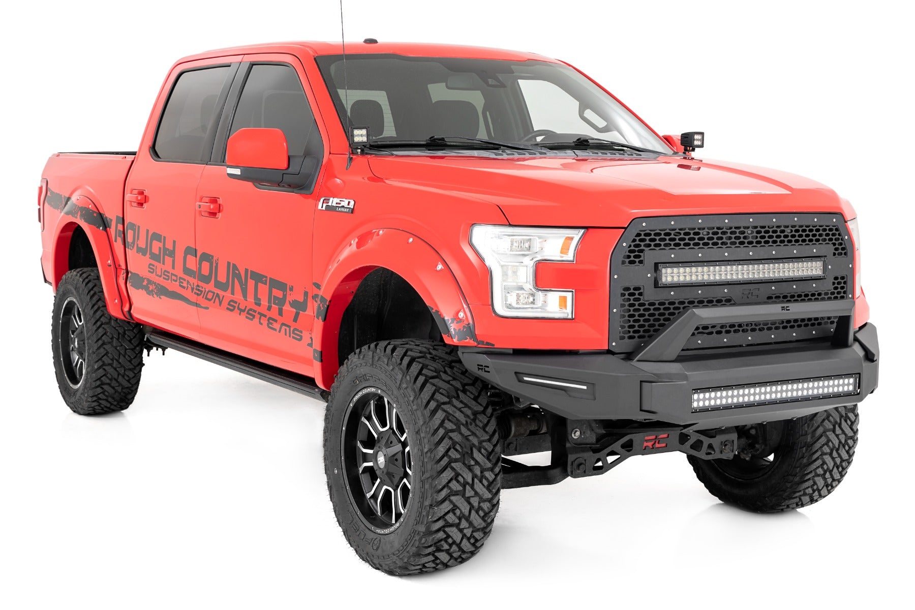 Rough Country | Front Bumpers | Front Modular Bumper w/Skidplate and 30 Inch LED Light Bar 15-17 Ford F-150 2WD/4WD Rough Country | 10950A