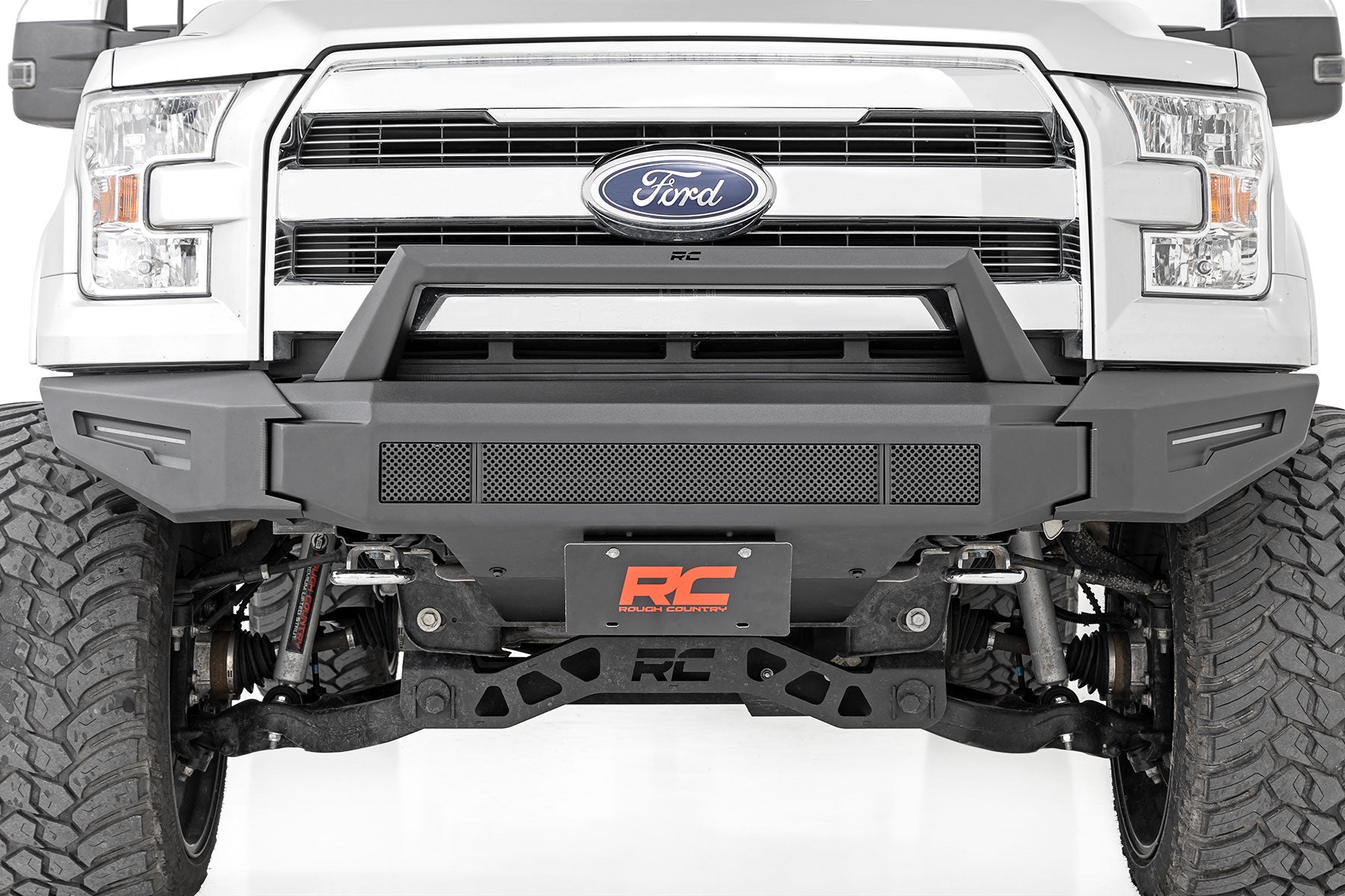 Rough Country | Front Bumpers | Front Modular Bumper w/Skidplate and 30 Inch LED Light Bar 15-17 Ford F-150 2WD/4WD Rough Country | 10950A