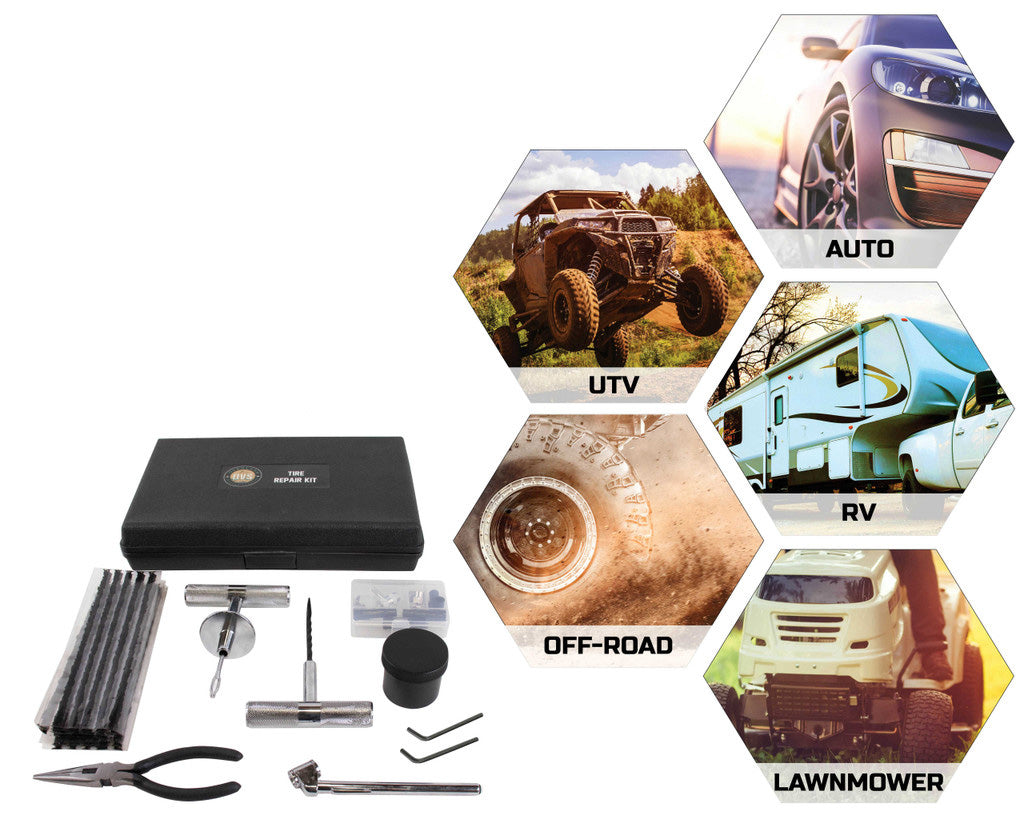 Up Down Air | Tire Valve Stem | Valve Stem Repair Kit 17 Piece Kit With Storage Box Up Down Air | 12129905