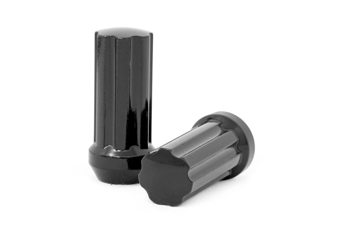 Rough Country | Wheel Lug Nut Kit | M12 x 1.5 Lug Nut Set of 24 Black Rough Country | 121524BLK