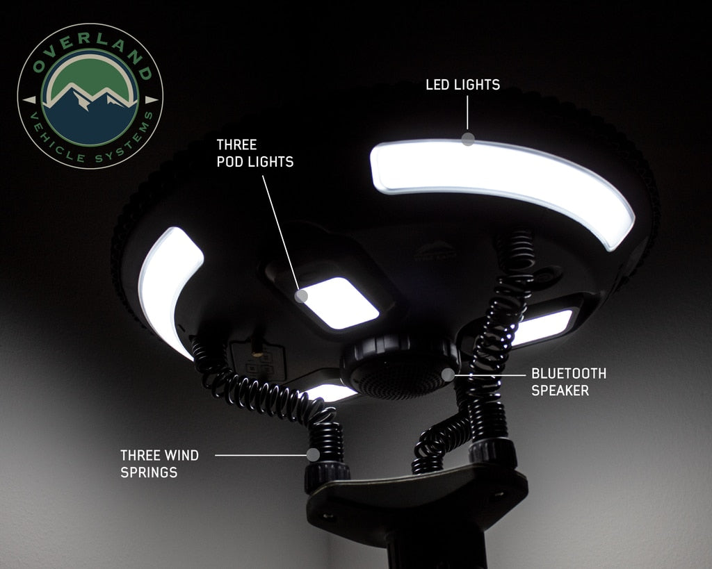 OVS | Camping Gear | UFO Solar Light Light Pods & Speaker - Camping Light Overland Vehicle Systems | 15049901