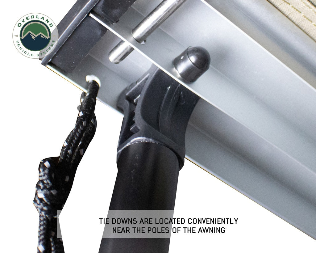 OVS | Portable Awning | Nomadic Awning 4.5 The Perfect 4.5 Awning with Black Cover Overland Vehicle Systems | 18039909