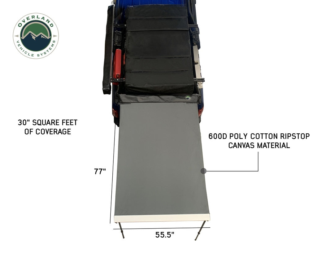 OVS | Portable Awning | Nomadic Awning 4.5 The Perfect 4.5 Awning with Black Cover Overland Vehicle Systems | 18039909