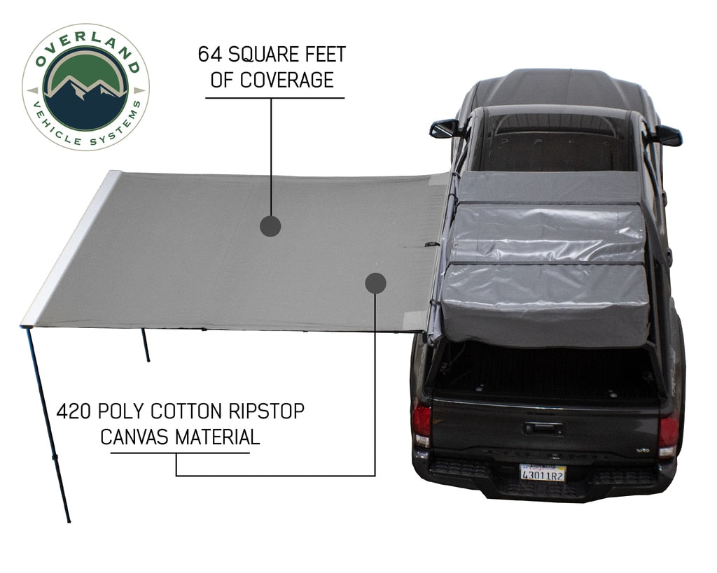 OVS | Portable Awning | Nomadic Awning 2.5 - 8.0 ft. with Black Cover Overland Vehicle Systems | 18059909