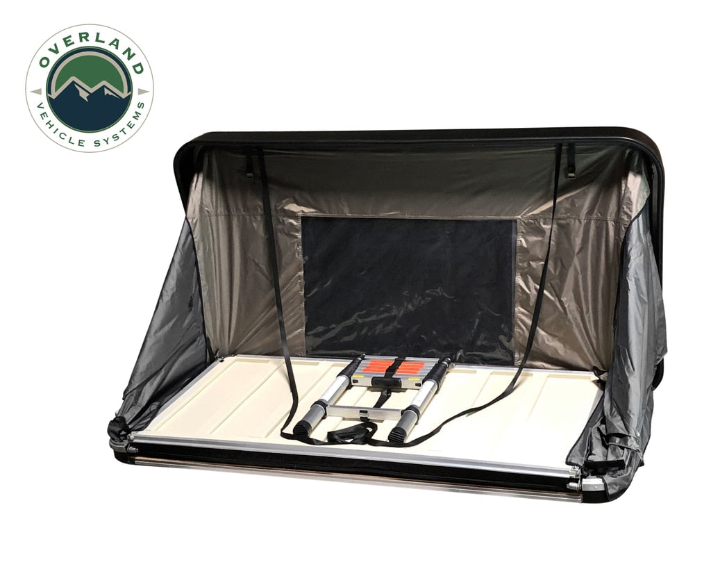OVS | Roof Top Tent | HD Bushveld Cantilever Hard Shell Roof Top Tent Grey Body & Tan Rainfly | 18089901