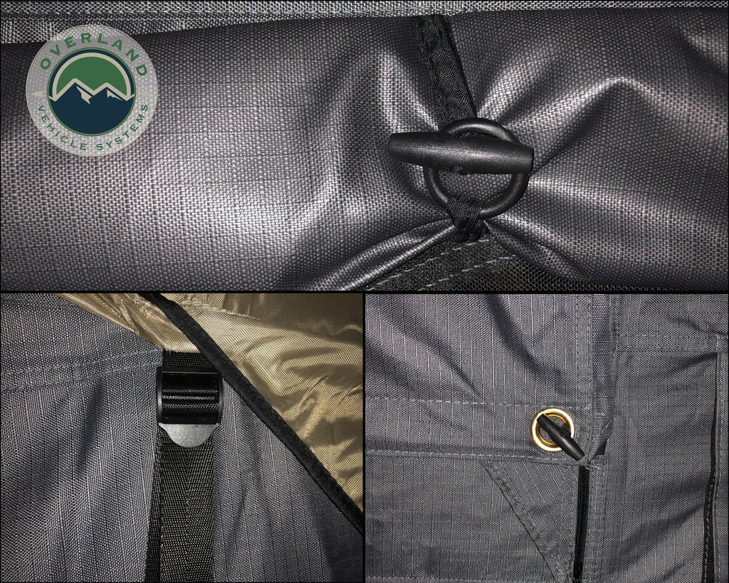 OVS | Roof Top Tent | HD Bushveld Cantilever Hard Shell Roof Top Tent Grey Body & Tan Rainfly | 18089901