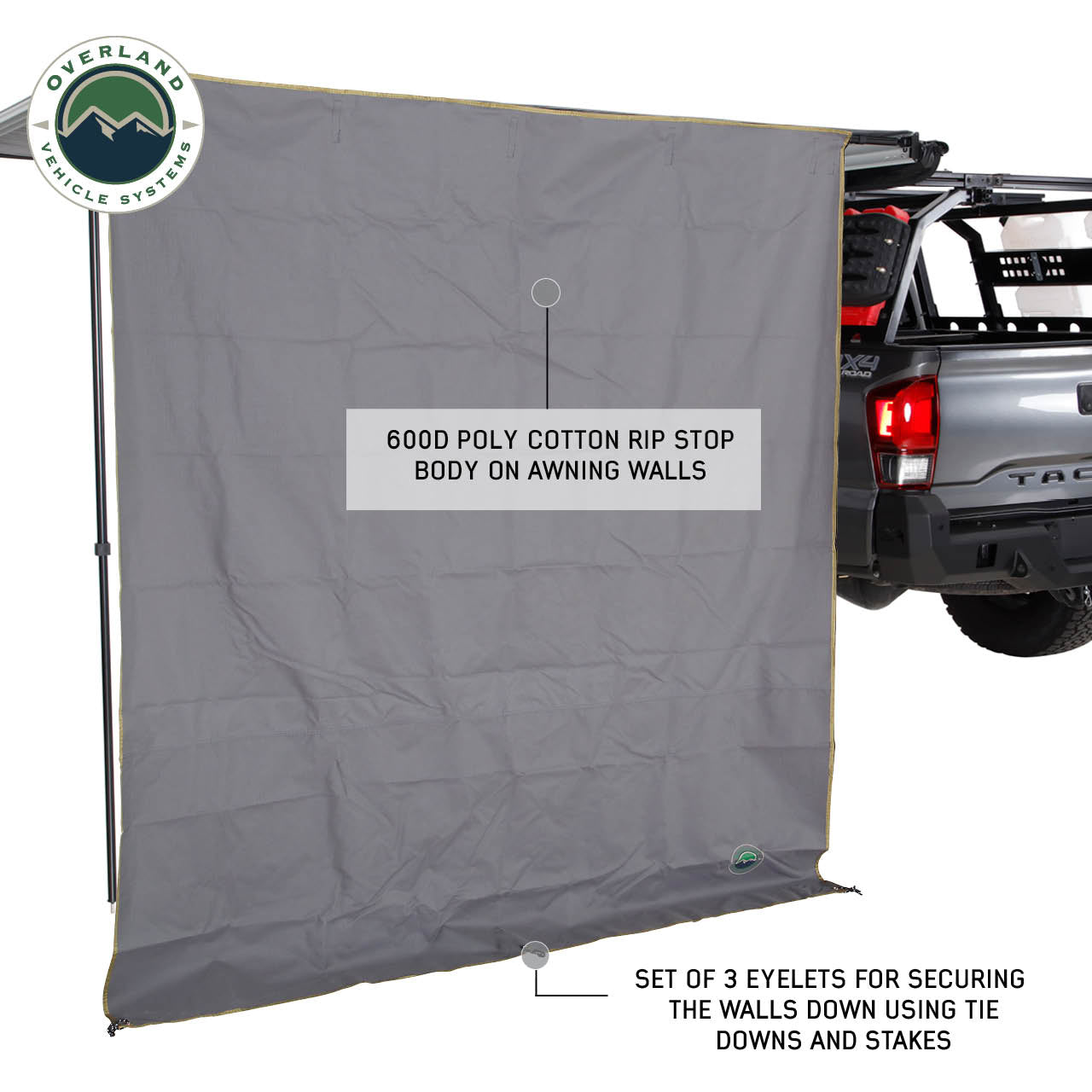 OVS | Roof Top Tent | HD Nomadic 6.5’ Awning Shade Wall | 18089909