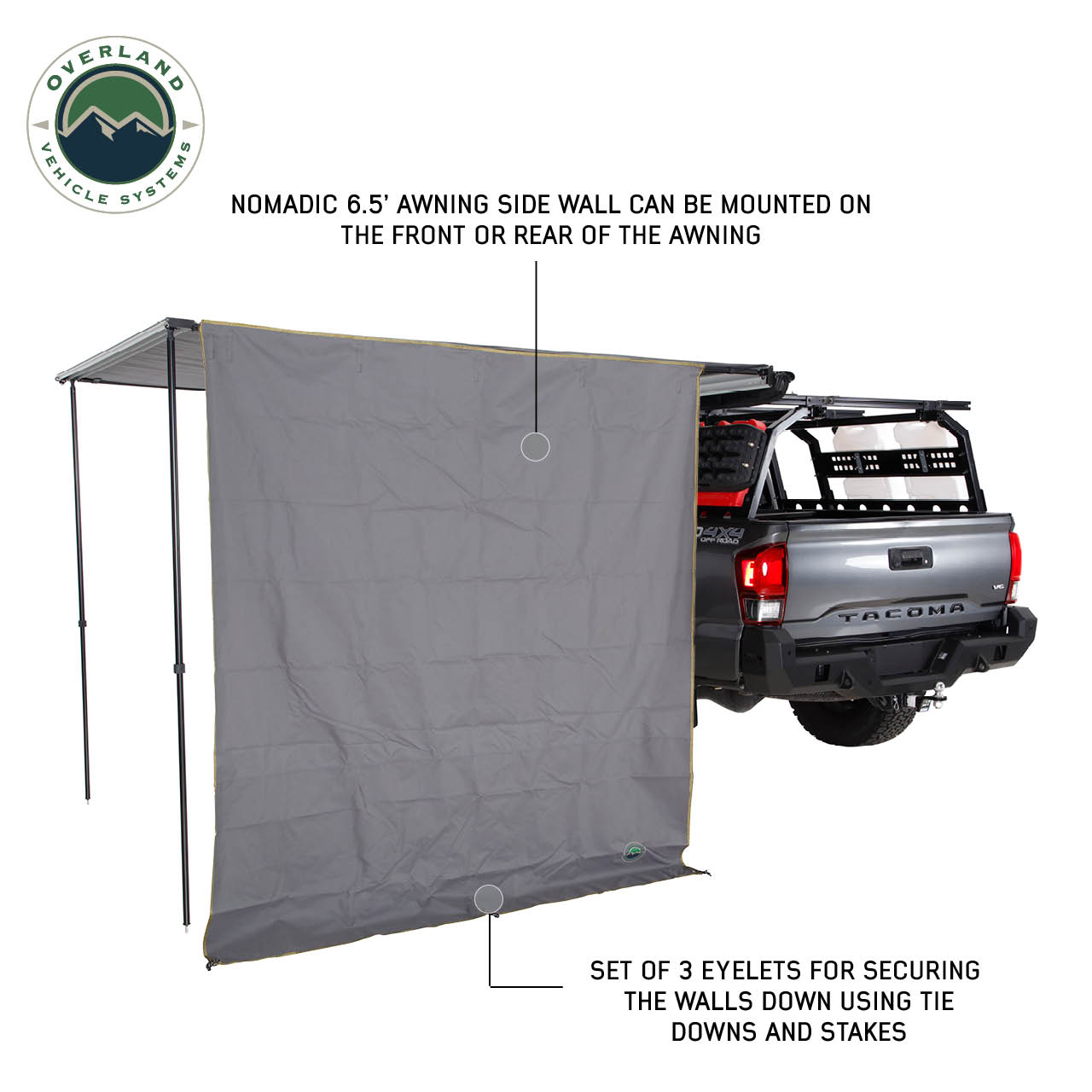 OVS | Roof Top Tent | HD Nomadic 6.5’ Awning Side Shade Wall | 18089910