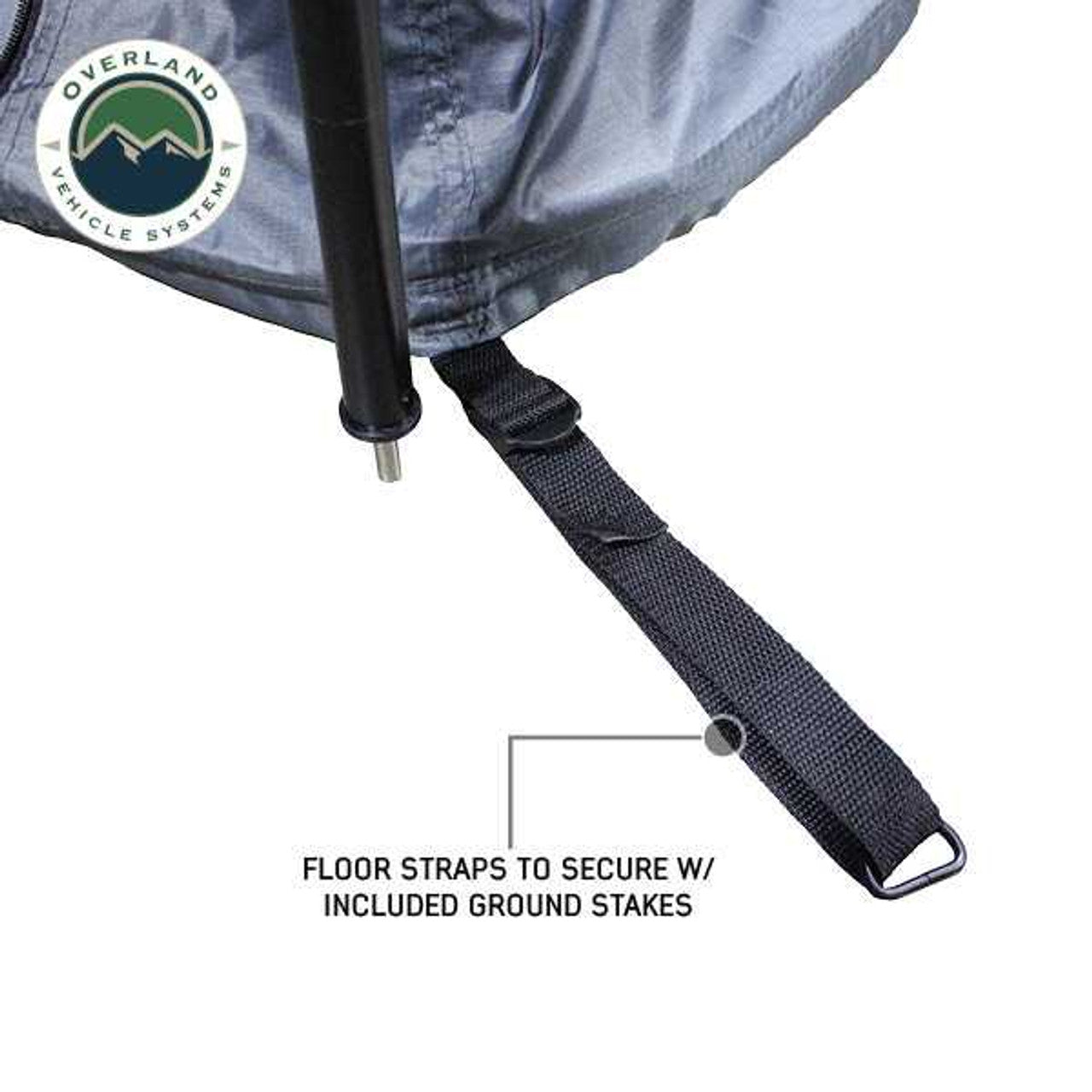 OVS | Tent Annex Room | HD Nomadic 2.0 Awning Room Enclosure, Grey Body, Green Trim (4 Walls and Floor) | 18089920