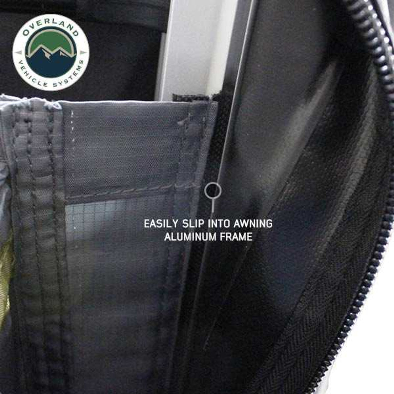 OVS | Tent Annex Room | HD Nomadic 2.0 Awning Room Enclosure, Grey Body, Green Trim (4 Walls and Floor) | 18089920