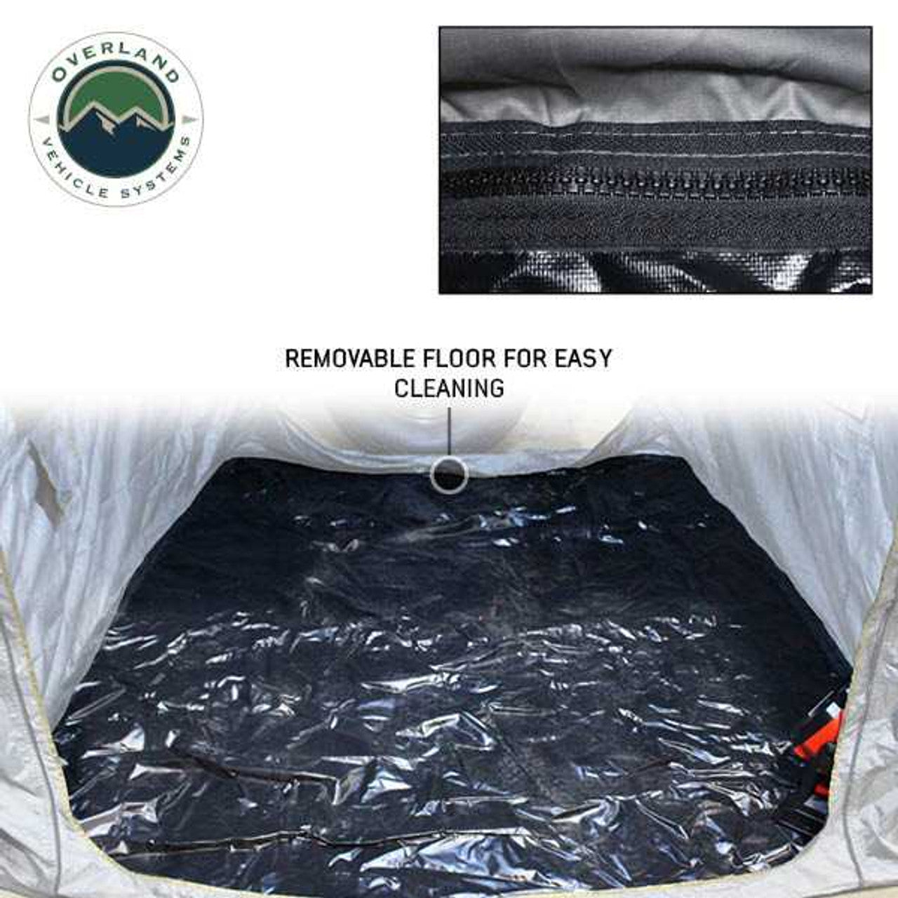 OVS | Tent Annex Room | HD Nomadic 2.0 Awning Room Enclosure, Grey Body, Green Trim (4 Walls and Floor) | 18089920