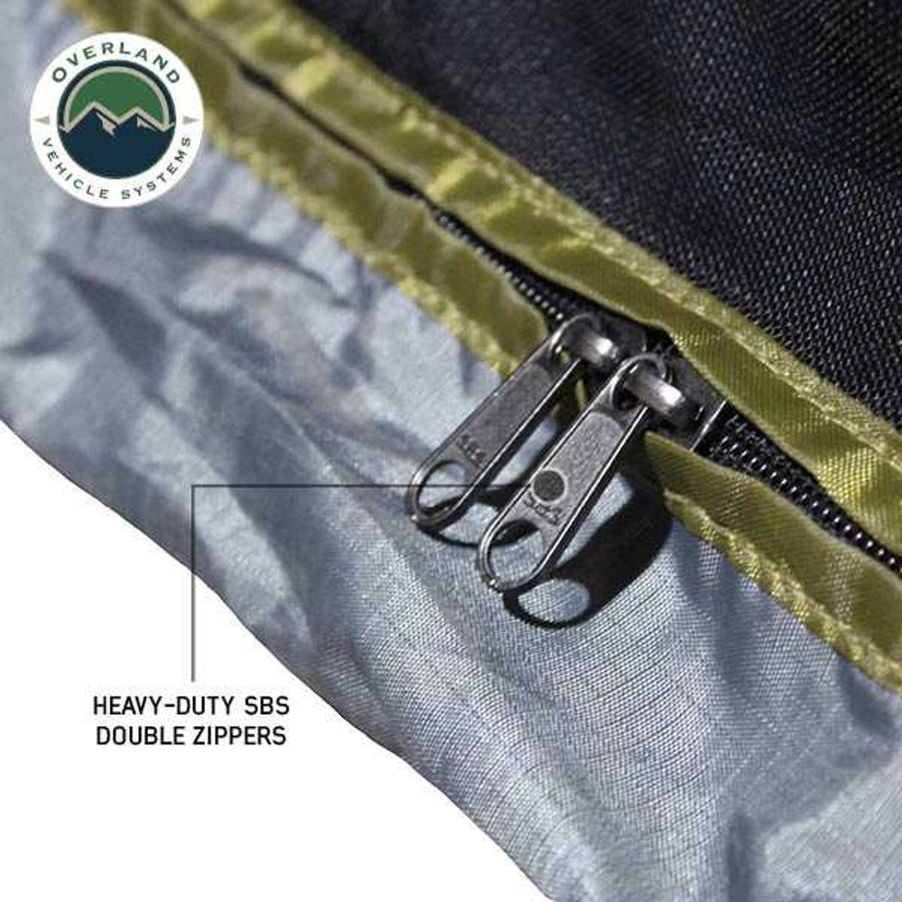 OVS | Tent Annex Room | HD Nomadic 2.0 Awning Room Enclosure, Grey Body, Green Trim (4 Walls and Floor) | 18089920