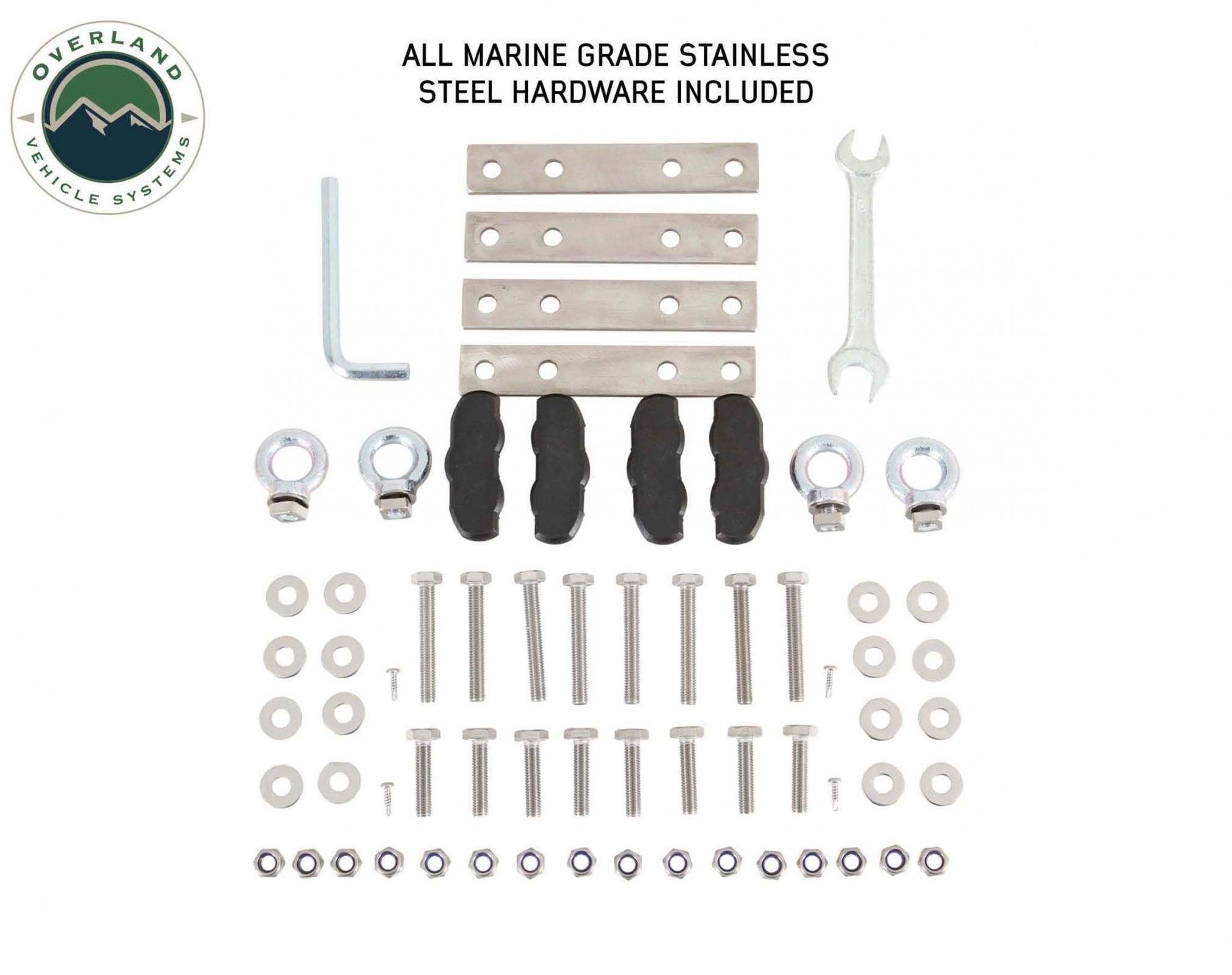 OVS | Roof Top Tent | HD Mamba Clam Shell Aluminum Hard Shell Roof Top Tent, Grey Body & Green Trim | 18099901