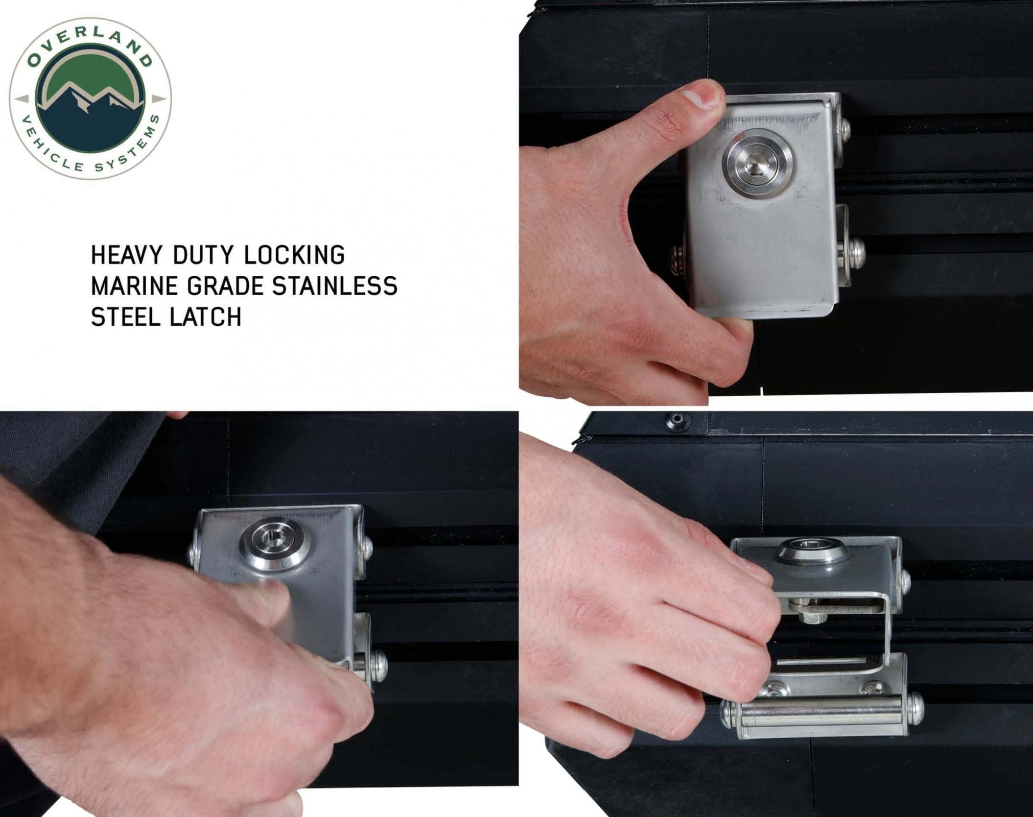 OVS | Roof Top Tent | HD Mamba Clam Shell Aluminum Hard Shell Roof Top Tent, Grey Body & Green Trim | 18099901