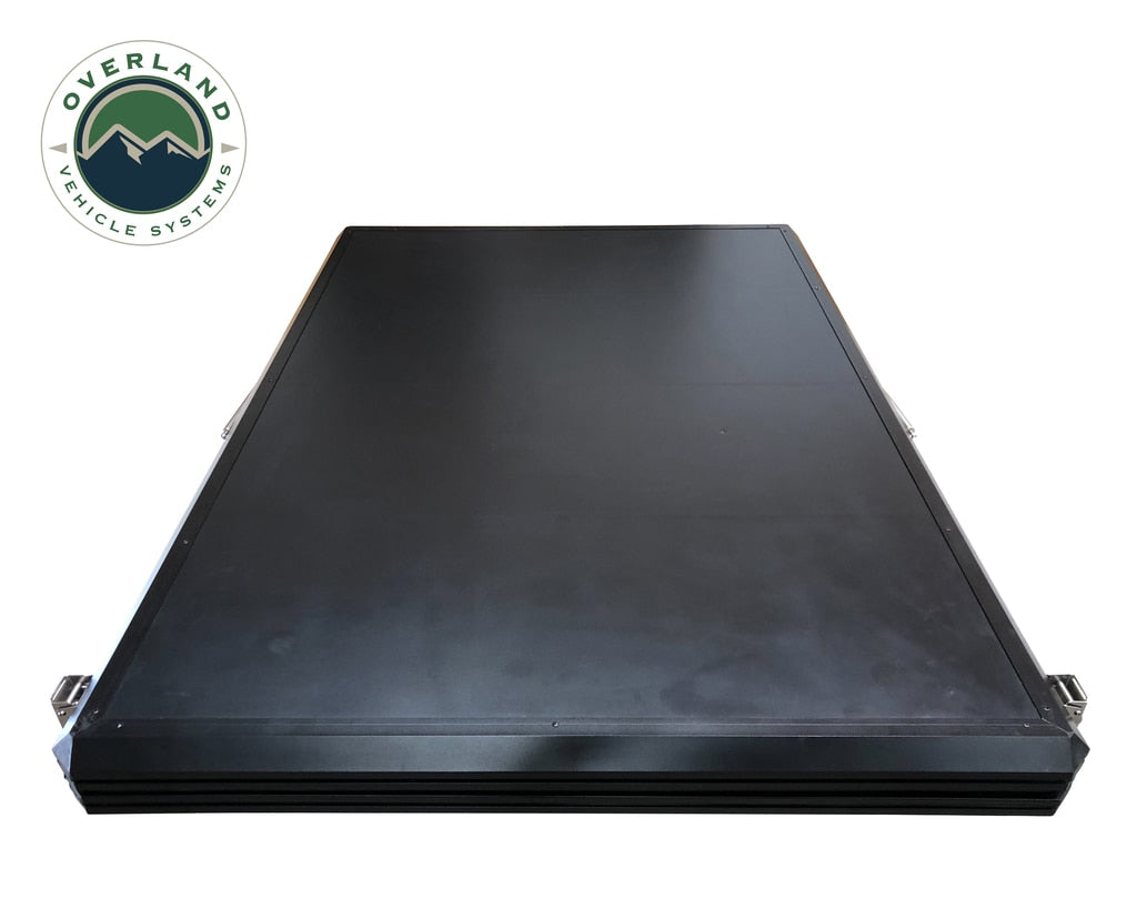 OVS | Roof Top Tent | HD Sidewinder Side Load Aluminum Hard Shell Roof Top Tent, Grey Body & Green Trim | 18109901