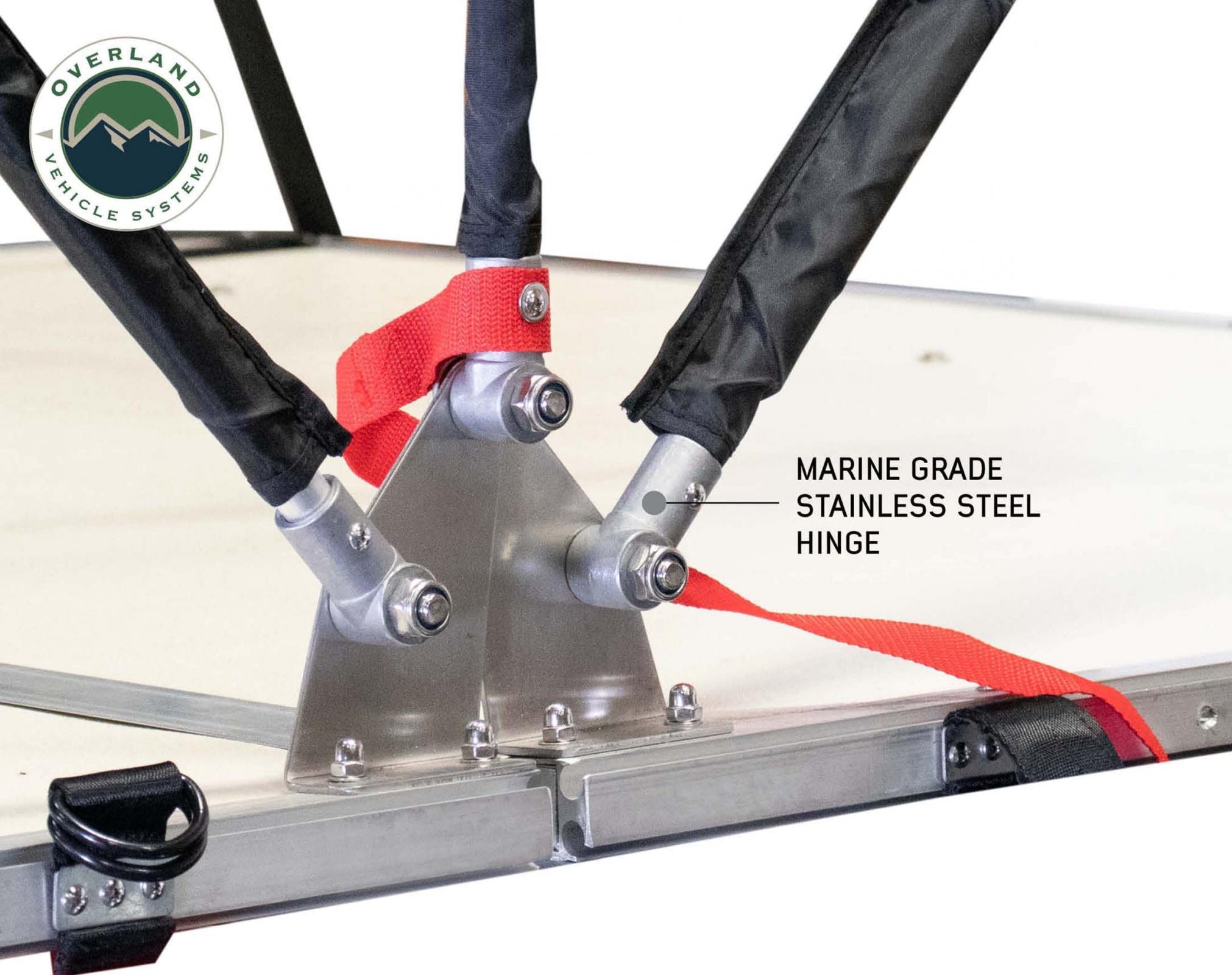 OVS | Roof Top Tent | LD TMBK 3 Soft Shell Roof Top Tent, Tan Body & Green Rainfly | 18119933