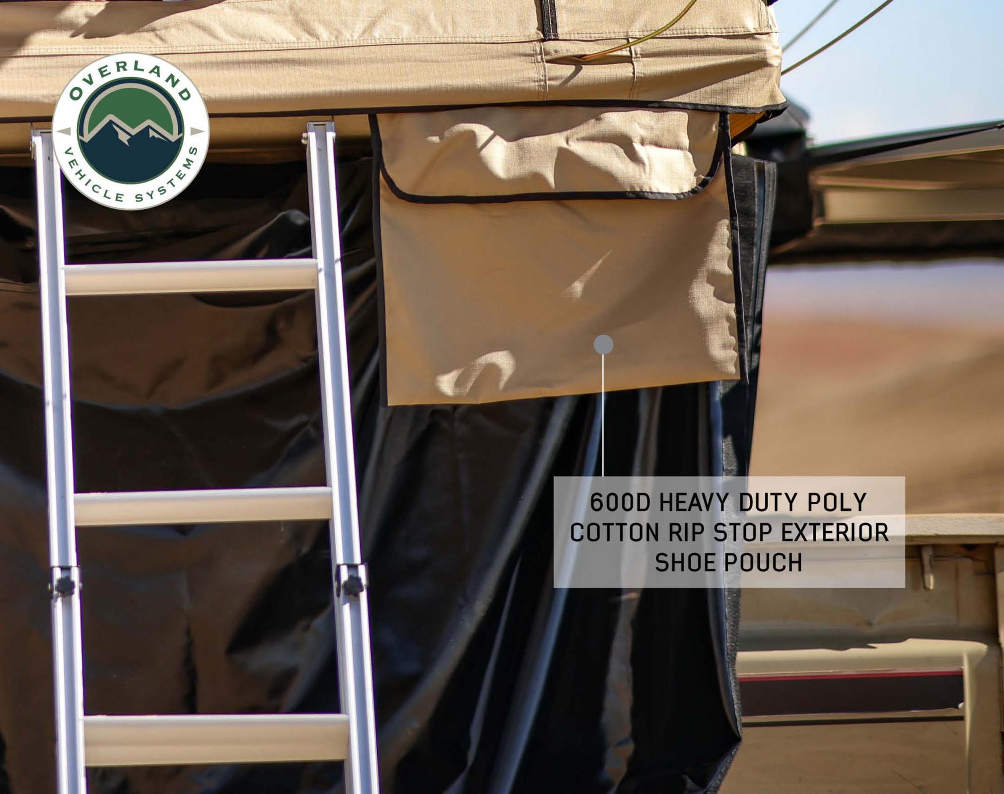 OVS | Roof Top Tent | LD TMBK 3 Soft Shell Roof Top Tent, Tan Body & Green Rainfly | 18119933