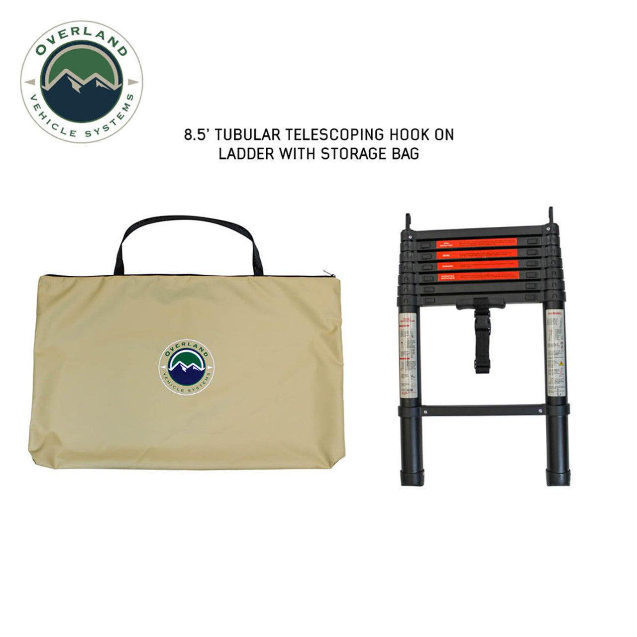 OVS | Tent Annex Room | LD TMON Clamshell Aluminum Hard Shell Roof Top Tent - 2 Person Capacity, Tan Body & Green Rainfly | 18119935