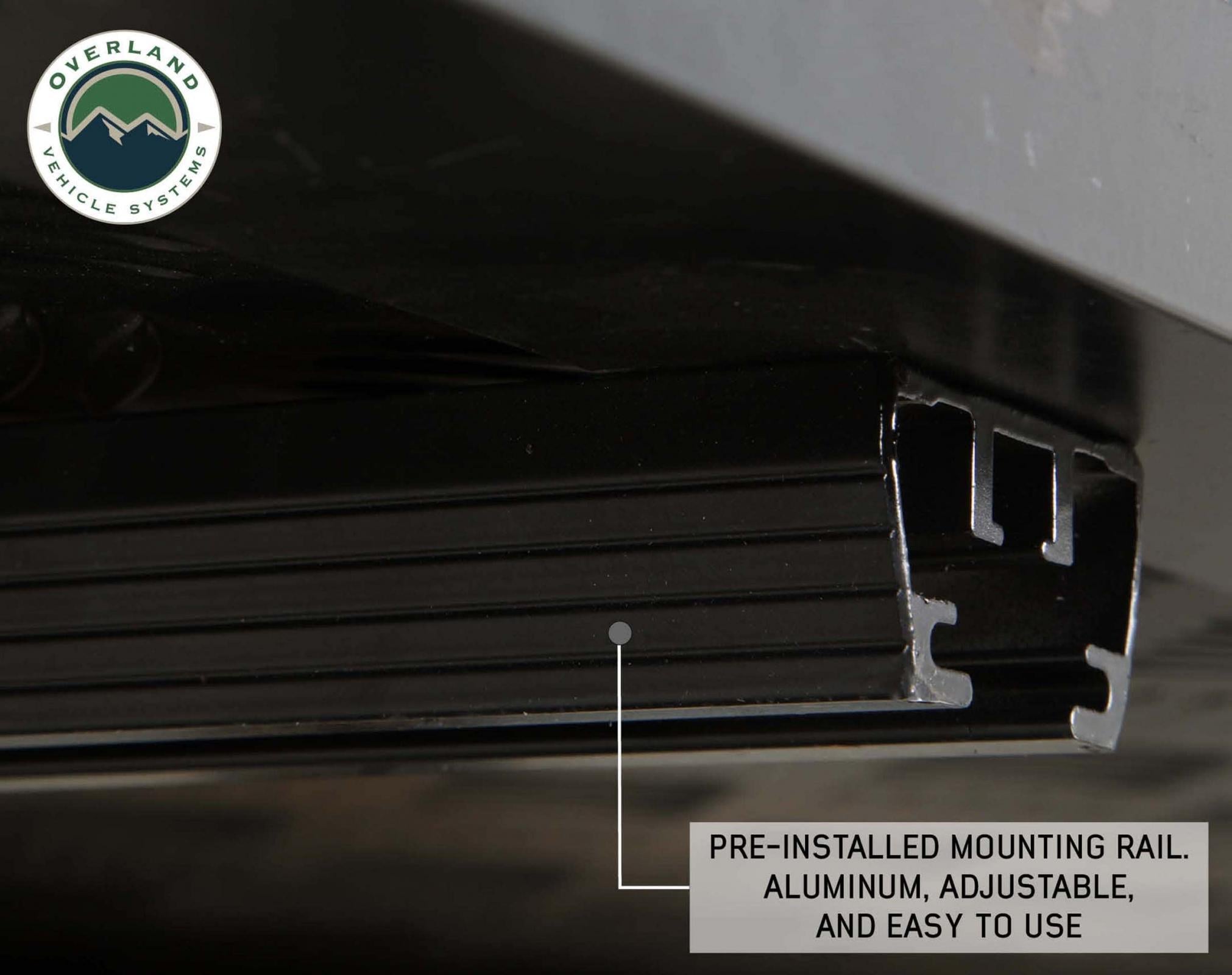 OVS | Roof Top Tent | HD Bushveld II Cantilever Hard Shell Roof Top Tent Grey Body & Tan Rainfly | 18189901