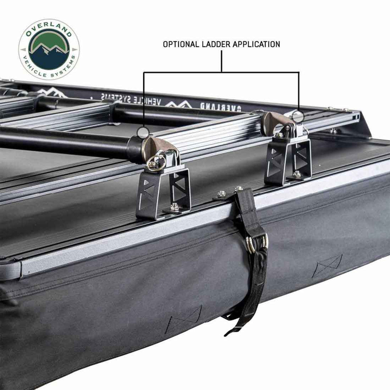 OVS | Roof Top Tent | XD Sherpa Solo - Soft Sided Roof Top Tent, 1 Person, Grey Body and Black Rainfly Overland Vehicle Systems | 18209901