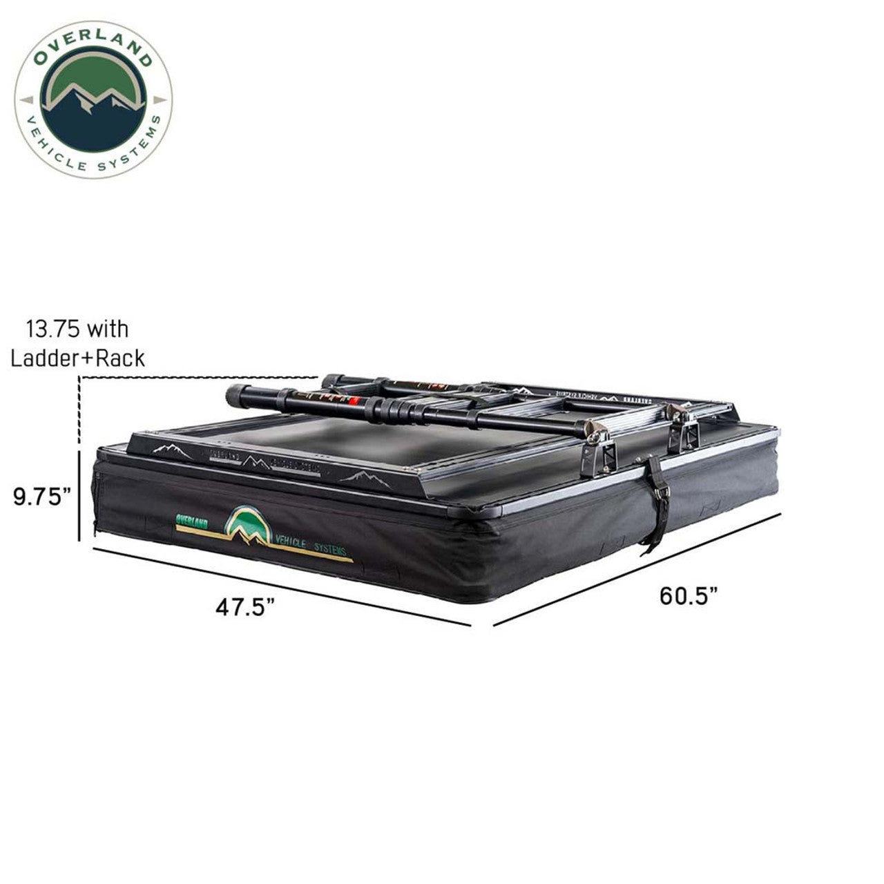 OVS | Roof Top Tent | XD Sherpa S2S - Soft Sided Roof Top Tent, 2 Person, Grey Body and Black Rainfly Overland Vehicle Systems | 18209902