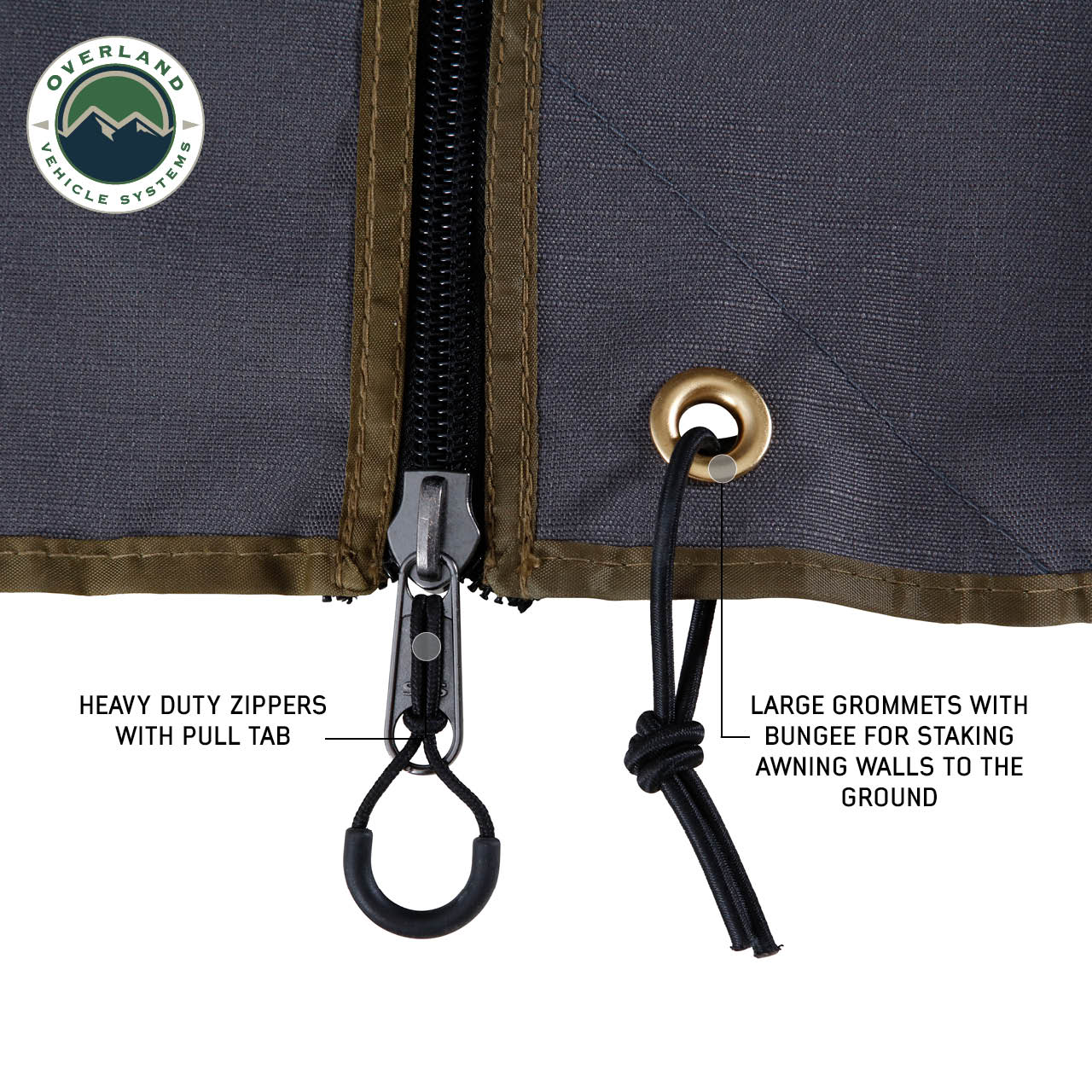OVS | Roof Top Tent | HD Nomadic 270 LTE Awning Walls 1 & 2 - Driver Side | 18309909