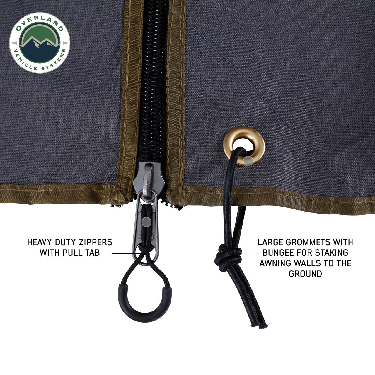 OVS | | Nomadic Passenger Side Walls 1 & 2 270 LTE Awning Wall Kit Overland Vehicle Systems | 18349909