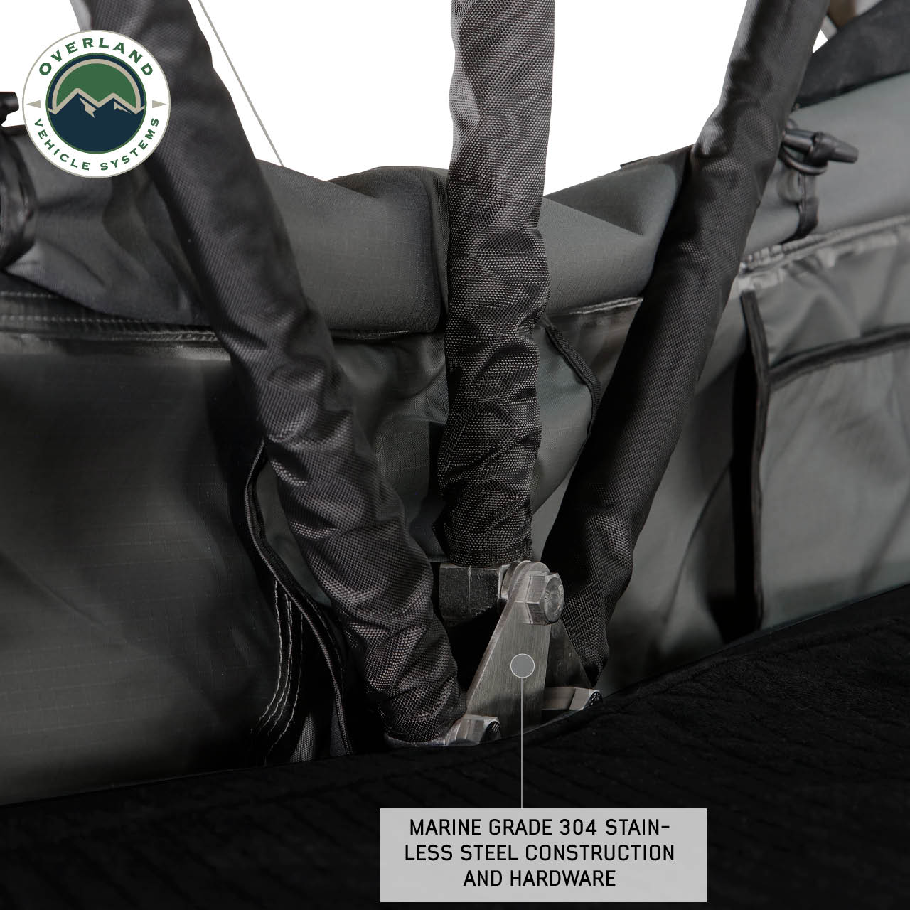 OVS | Roof Top Tent | HD Nomadic 4 Extended Soft Shell Roof Top Tent, Grey Body & Green Rainfly | 18349936