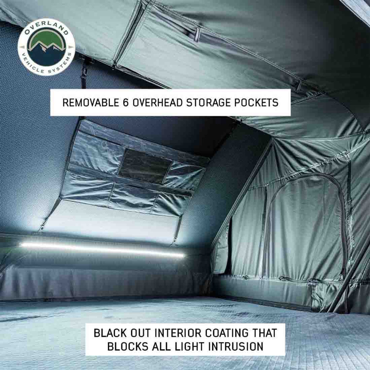 OVS | Roof Top Tent | XD Everest Cantilever Aluminum Hard Shell Roof Top Tent, Blue Body & Black Rainfly | 18489902