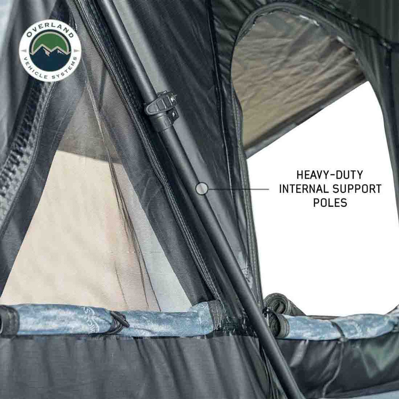 OVS | Roof Top Tent | XD Everest Cantilever Aluminum Hard Shell Roof Top Tent, Blue Body & Black Rainfly | 18489902
